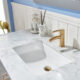 Altair Sutton 48" Single Bathroom Vanity Set in Gray and Carrara White Marble Countertop with Mirror  541048-GR-CA - Image 3