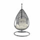 Whiteline Modern Living - Bravo Outdoor Egg Chair EG1684-GRY/WHT - Image 2