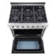 NXR SCD3611 36" Natural Gas Dual Fuel Range & EH3619 Under Cabinet Hood Bundle, Stainless Steel  SCD3611EHBD - Image 3