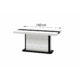 Maxima House Pianosa  White Gloss Extendable Dining Table HU0007 - Image 4