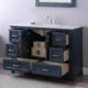 Altair Isla 48" Single Bathroom Vanity Set in Classic Blue and Carrara White Marble Countertop with Mirror 538048-CB-CA - Image 3