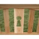Creekvine Designs  6' Cedar Keyway Garden Bench WF8106CVD - Image 3