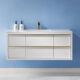 Altair Morgan 48" Single Bathroom Vanity Set in White and Composite Carrara White Stone Countertop with Mirror  534048-WH-AW - Image 3