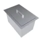 Sunstone Over/Under 14" x 12" Height Single Basin Insulated Wall Ice Chest with Cover B-IC14