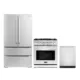 Cosmo 3-Piece, 30" Gas Range 24" Dishwasher & French Door Refrigerator COS-3PKG-101