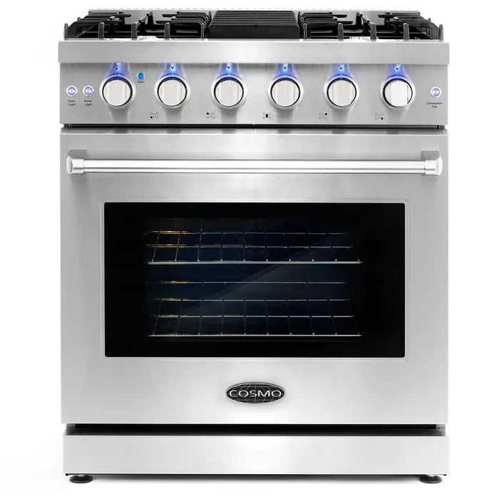 Cosmo 3-Piece, 30" Gas Range 24" Dishwasher & French Door Refrigerator COS-3PKG-101 - Image 5