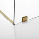 Vinnova Villena 52" W x 78" H Rectangle Single Sliding Frameless Shower Enclosure in Brushed Gold 312052+36P-BG - Image 3