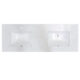Altair 61" Stone effects Vanity Top in Aosta White with White Sink 65061-CTP-AW - Image 2