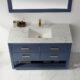Altair Remi 48" Single Bathroom Vanity Set in Royal Blue and Carrara White Marble Countertop with Mirror  532048-RB-CA - Image 3