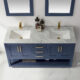 Altair Remi 60" Double Bathroom Vanity Set in Royal Blue and Carrara White Marble Countertop with Mirror  532060-RB-CA - Image 3