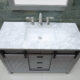 Altair Kinsley 48" Single Bathroom Vanity Set in Gray and Carrara White Marble Countertop with Mirror 536048-GR-CA - Image 4