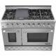 NXR SC4811 48" Natural Gas Range & RH4801 Under Cabinet Hood Bundle, Stainless Steel SC4811RHBD - Image 4