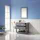 Altair Remi 36" Single Bathroom Vanity Set in Gray and Carrara White Marble Countertop with Mirror  532036-GR-CA - Image 4