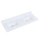 Altair 60" Stone effects Vanity Top in Snow White with White Sink 66061-CTP-SW - Image 4