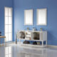 Altair Remi 60" Double Bathroom Vanity Set in White and Carrara White Marble Countertop with Mirror  532060-WH-CA - Image 4