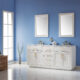 Altair Ivy 72" Double Bathroom Vanity Set in White and Carrara White Marble Countertop with Mirror 531072-WH-CA - Image 4