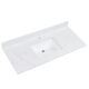 Altair 49" Stone effects Vanity Top in Aosta White with White Sink 65049-CTP-AW - Image 4