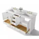 Ancerre Audrey 72" Bathroom Vanity Set in White with 24" Mirrors VTSM-AUDREY-72-W-CW-GD - Image 4