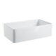 Altair Trento Glossy White Ceramic Rectangular 33" L x 19.7" W Vessel Bathroom Sink  271033-KS - Image 4