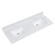 Altair 61" Stone effects Vanity Top in Aosta White with White Sink 65061-CTP-AW - Image 3