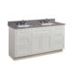 Altair 61" Mountain Gray/Polished Engineered Marble Bathroom Vanity Top with White Sink  63061-CTP-MG - Image 4