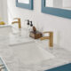 Altair Sutton 60" Double Bathroom Vanity Set in Royal Green and Carrara White Marble Countertop with Mirror  541060-RG-CA - Image 4