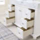 Altair Jardin 48" Single Bathroom Vanity Set in White and Carrara White Marble Countertop with Mirror 539048-WH-CA - Image 4