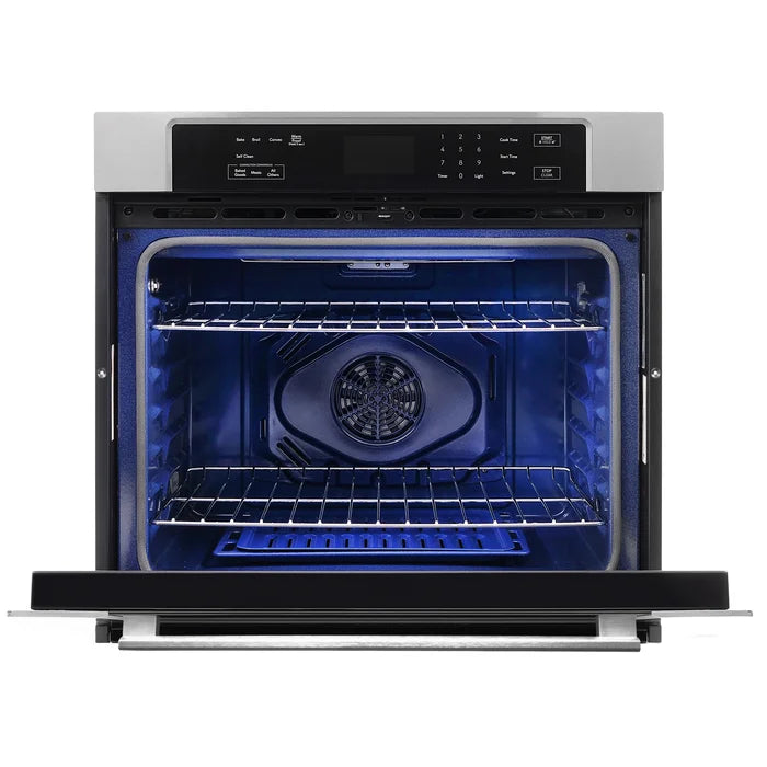 Cosmo 4 Piece, 36" Electric Cooktop 30" Wall Oven 24.4" Microwave & Refrigerator COS-4PKG-141 - Image 8