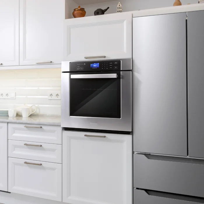 Cosmo 4 Piece, 36" Electric Cooktop 30" Wall Oven 24.4" Microwave & Refrigerator COS-4PKG-141 - Image 9