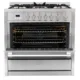 Cosmo 4 Piece, 36" Gas Range 36" Range Hood 24" Dishwasher & Refrigerator COS-4PKG-150 - Image 4