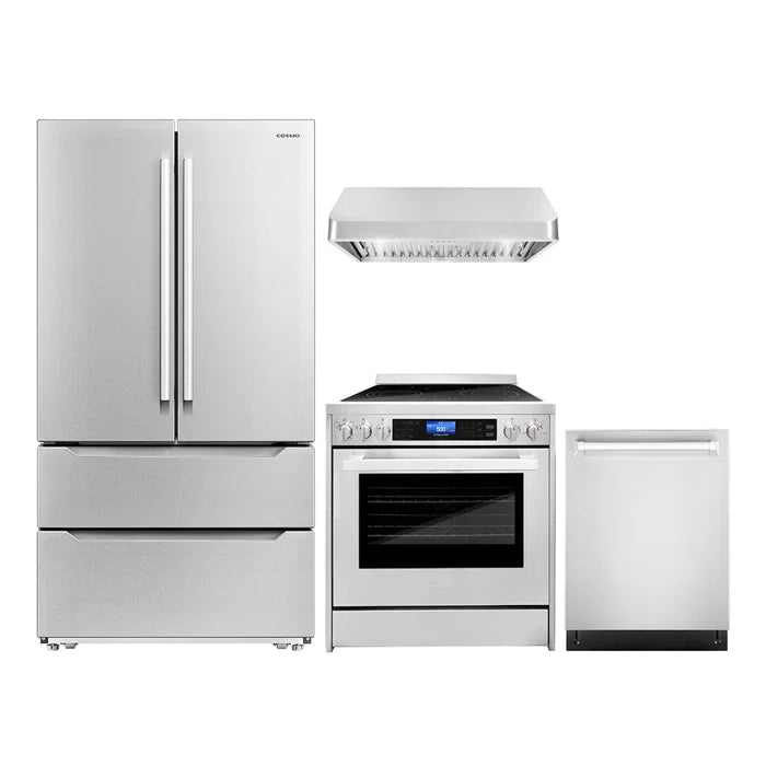 images Cosmo 4 Piece, 30" Range 30" Range Hood 24" Dishwasher & Refrigerator COS-4PKG-173 - Image 1