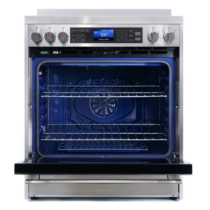 Cosmo 4 Piece, 30" Range 30" Range Hood 24" Dishwasher & Refrigerator COS-4PKG-173 - Image 9