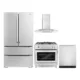 Cosmo 4 Piece, 36" Dual Fuel Range 36" Range Hood 24" Dishwasher & Refrigerator COS-4PKG-222 - Image 16
