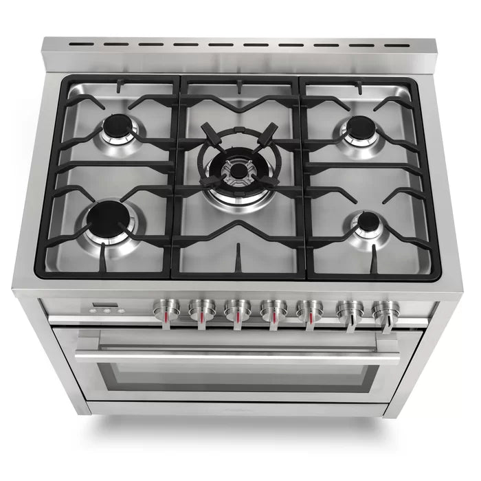 Cosmo 4 Piece, 36" Dual Fuel Range 36" Range Hood 24" Dishwasher & Refrigerator COS-4PKG-222 - Image 10