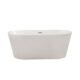 Altair Cielo 59" x 30" Freestanding Soaking Acrylic Bathtub 50859-BAT-WH-F - Image 4