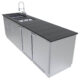 Sunstone Galley 9 Foot Clean & Prep Cabinet Island Package SCPGALLEY - Image 4