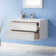 Altair Morgan 36" Single Bathroom Vanity Set in White and Composite Carrara White Stone Countertop with Mirror 534036-WH-AW - Image 4