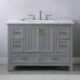 Altair Isla 48" Single Bathroom Vanity Set in Gray and Carrara White Marble Countertop with Mirror  538048-GR-CA - Image 4