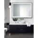Krugg 48" X 36" Black Soho LED Bathroom Mirror SOHO4836B - Image 2