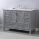 Altair Isla 48" Single Bathroom Vanity Set in Gray and Carrara White Marble Countertop with Mirror  538048-GR-CA - Image 5