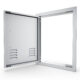 Sunstone Signature Series 17" x 24" Left Swing Vertical Beveled Frame Single Access Doors Vented BA-VDVL1724 - Image 5