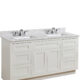 Altair  61" Stone effects Vanity Top in Jazz White with White Sink 62061-CTP-JW - Image 5