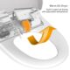 Vovo Stylement Electronic Smart Bidet Seat in White with Heated, Warm Dry and Water and LED Nightlight Functions, VB-6000SR - Image 5