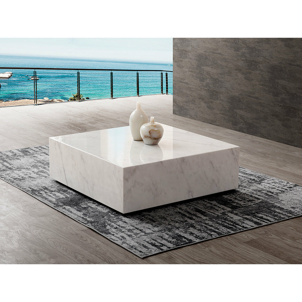 images Whiteline Modern Living - Cube Coffee Table CT1667-WHT - Image 1