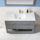 Altair Remi 48" Single Bathroom Vanity Set in Gray and Carrara White Marble Countertop with Mirror  532048-GR-CA - Image 5