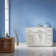 Altair Ivy 48" Single Bathroom Vanity Set in White and Carrara White Marble Countertop with Mirror 531048-WH-CA - Image 5