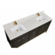 Altair 73" Stone effects Vanity Top in Milano White with White Sink 61SF73-MW-CTP - Image 5