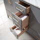 Altair Sutton 60" Double Bathroom Vanity Set in Gray and Carrara White Marble Countertop with Mirror  541060-GR-CA - Image 5