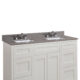 Altair 61" Mountain Gray/Polished Engineered Marble Bathroom Vanity Top with White Sink  63061-CTP-MG - Image 5