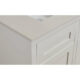 Altair  61" Stone effects Vanity Top in Milano White with White Sink 61SF61-MW-CTP - Image 3
